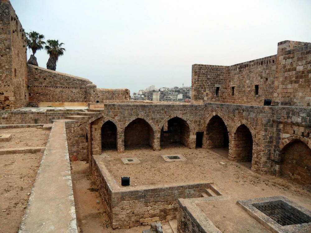 A view from the inside of the Tripoli Citadel.
