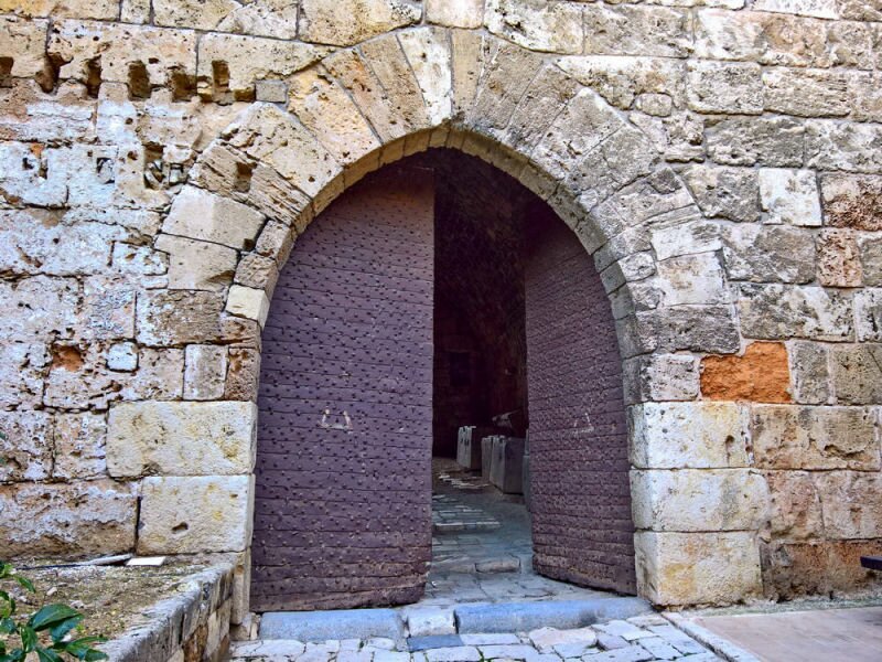 The internal portal of the Tripoli Citadel.