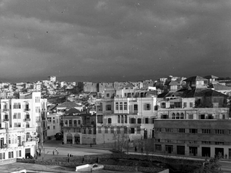 The Tripoli Citadel viewed from the Zhahiriyyah District (March, 1946).