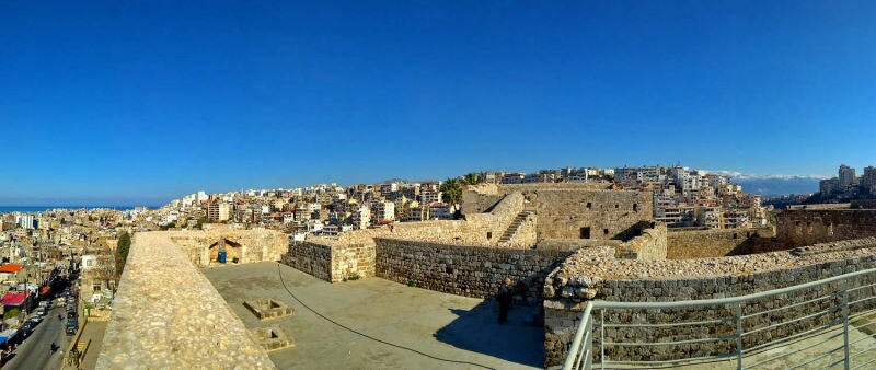 Panoramic view of the northern section of the Tripoli Citadel.