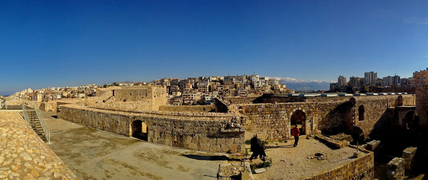 Panoramic view of the southern section of the Tripoli Citadel.