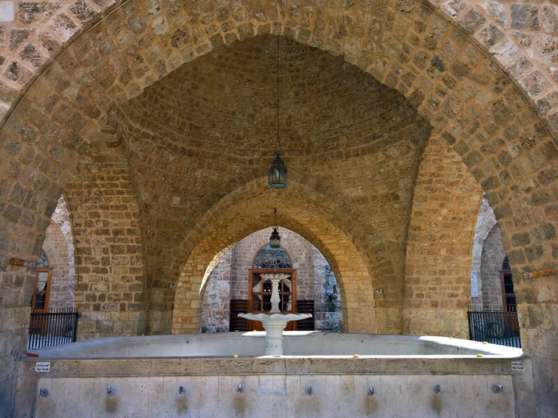 The ablution fountain at the Mansouri Great Mosque.