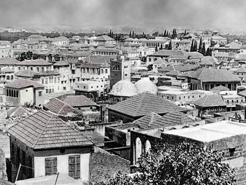 The Mansouri Great Mosque and house roof tops in Tripoli. Universal History Archive Photograph Collection (1933).