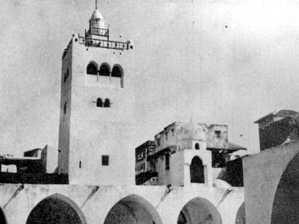 Minaret of the Mansouri Great Mosque. Sultan AbdulHameed II Photograph Collection (1885).